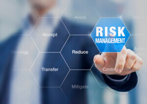Risk management framework illustrating risk reduction and control